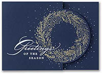 Personalized Holiday Greeting Cards by Carlson Craft - Exquisite Wreath