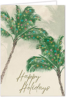 Personalized Holiday Greeting Cards by Carlson Craft - Holiday Palm Trees