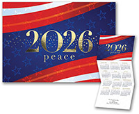 Calendar Holiday Greeting Cards by Carlson Craft - Patriotic Colors 2026