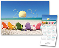 Calendar Holiday Greeting Cards by Carlson Craft - 2026 in Paradise