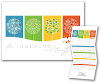 Calendar Holiday Greeting Cards by Carlson Craft - Seasonal Colors