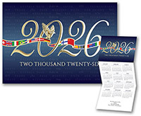Calendar Holiday Greeting Cards by Carlson Craft - Wings of Peace 2026