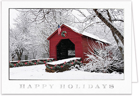 Personalized Holiday Greeting Cards by Carlson Craft - Patriotic Greetings Personalized Holiday Greeting Cards by Carlson Craft - Patriotic Greetings