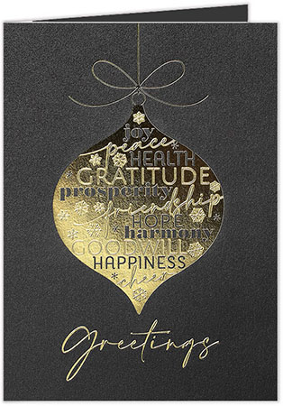 Personalized Holiday Greeting Cards by Carlson Craft - Heartfelt Greetings with Foil Personalized Holiday Greeting Cards by Carlson Craft - Heartfelt Greetings with Foil