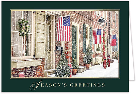Personalized Holiday Greeting Cards by Carlson Craft - Patriotic Street