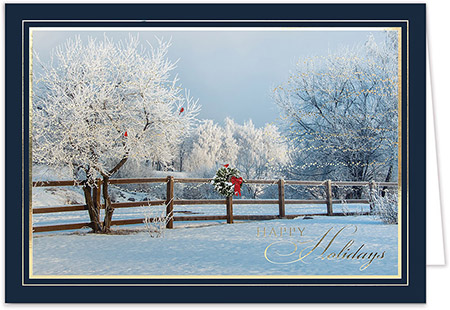 Personalized Holiday Greeting Cards by Carlson Craft - Frozen Morning