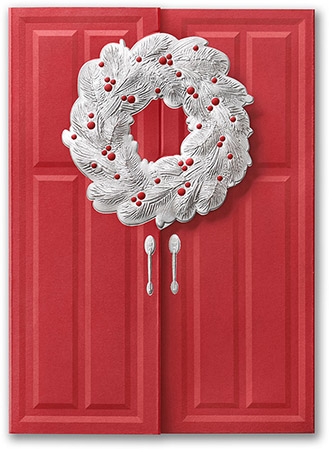 Personalized Holiday Greeting Cards by Carlson Craft - Festive Welcome with Foil