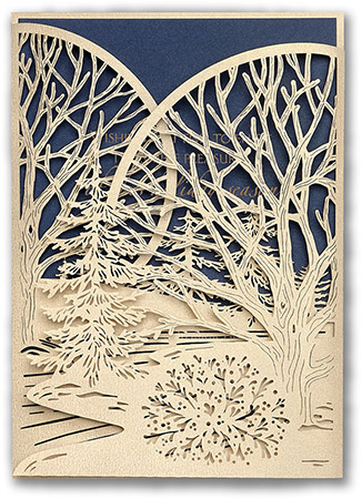 Personalized Holiday Greeting Cards by Carlson Craft - Winter Calm Personalized Holiday Greeting Cards by Carlson Craft - Winter Calm