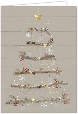 Personalized Holiday Greeting Cards by Carlson Craft - Tree of Branches