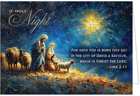 Holiday Greeting Cards by Carlson Craft - Beautiful Light with Foil Holiday Greeting Cards by Carlson Craft - Beautiful Light with Foil