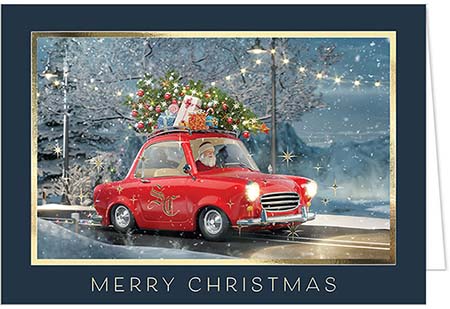 Holiday Greeting Cards by Carlson Craft - Santa's Delivery Holiday Greeting Cards by Carlson Craft - Santa's Delivery