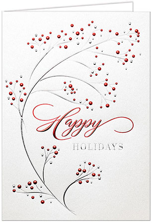 Holiday Greeting Cards by Carlson Craft - Berry Delight