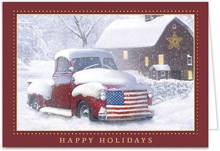 Personalized Holiday Greeting Cards by Carlson Craft - Holiday Americana Personalized Holiday Greeting Cards by Carlson Craft - Holiday Americana