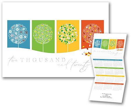 Calendar Holiday Greeting Cards by Carlson Craft - Seasonal Colors Calendar Holiday Greeting Cards by Carlson Craft - Seasonal Colors