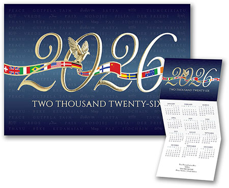 Calendar Holiday Greeting Cards by Carlson Craft - Wings of Peace 2026 Calendar Holiday Greeting Cards by Carlson Craft - Wings of Peace 2026