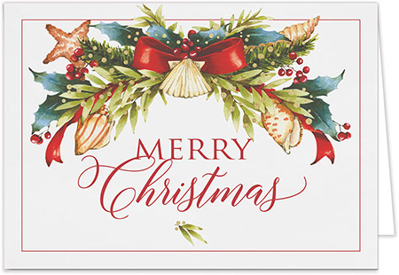 Personalized Holiday Greeting Cards by Carlson Craft - Warm Christmas Wishes Personalized Holiday Greeting Cards by Carlson Craft - Warm Christmas Wishes