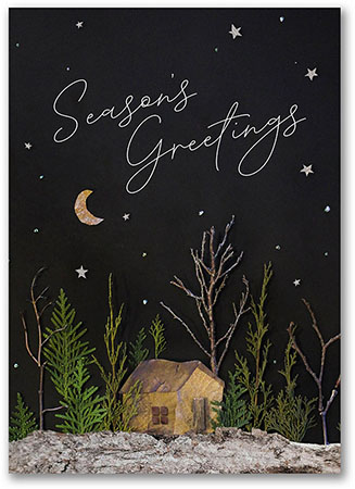 Holiday Greeting Cards by Carlson Craft - Nature Winter Scene Holiday Greeting Cards by Carlson Craft - Nature Winter Scene