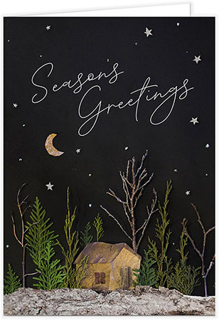 Holiday Greeting Cards by Carlson Craft - Nature Winter Scene Holiday Greeting Cards by Carlson Craft - Nature Winter Scene