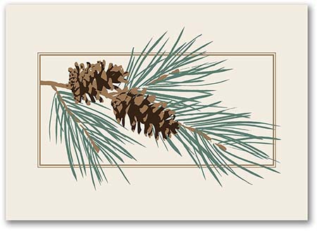 Holiday Greeting Cards by Carlson Craft - Pine Simplicity