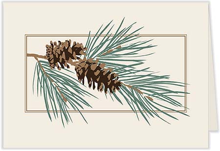 Holiday Greeting Cards by Carlson Craft - Pine Simplicity Holiday Greeting Cards by Carlson Craft - Pine Simplicity