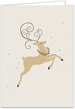 Holiday Greeting Cards by Carlson Craft - Deer Elegance