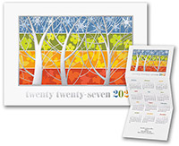 Calendar Holiday Greeting Cards by Carlson Craft - Seasonal Colors