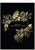 Thanksgiving Greeting Cards by Carlson Craft - Thanksgiving Fall Botanical
