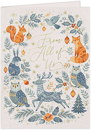 Holiday Greeting Cards by Carlson Craft - Festive From All of Us