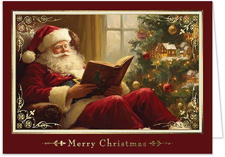 Holiday Greeting Cards by Carlson Craft - Timeless Santa