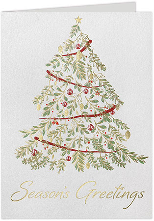 Holiday Greeting Cards by Carlson Craft - Greetings Greenery
