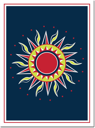Holiday Greeting Cards by Chatsworth - Sun Navy