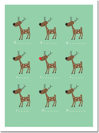 Holiday Greeting Cards by Chatsworth - Reindeer Fun