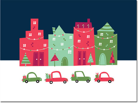 Chatsworth Holiday Greeting Cards - Block City