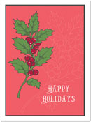 Holiday Greeting Cards by Chatsworth - Holly Holidays