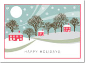 Holiday Greeting Cards by Chatsworth - Three Houses