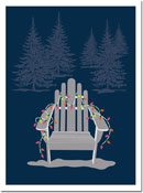 Holiday Greeting Cards by Chatsworth - Adirondack Navy
