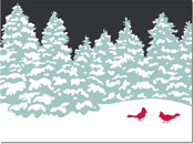 Holiday Greeting Cards by Chatsworth - Two Red Birds