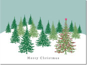 Holiday Greeting Cards by Chatsworth - Fancy Tree Pink