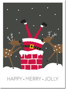 Holiday Greeting Cards by Chatsworth - Chimney Santa