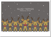 Holiday Greeting Cards by Chatsworth - Reindeer Family Grey