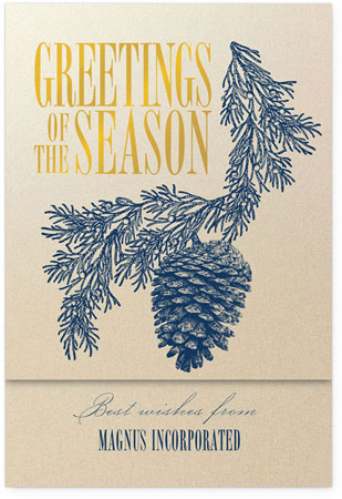 Corporate Holiday Greeting Cards by Checkerboard - Conifer