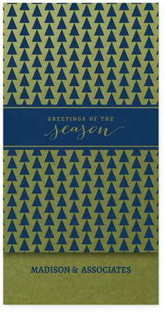 Corporate Holiday Greeting Cards by Checkerboard - Treeline Corporate Holiday Greeting Cards by Checkerboard - Treeline