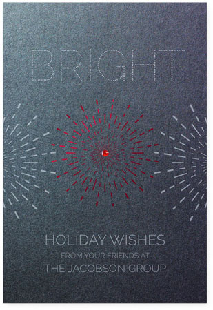Corporate Holiday Greeting Cards by Checkerboard - Firecracker