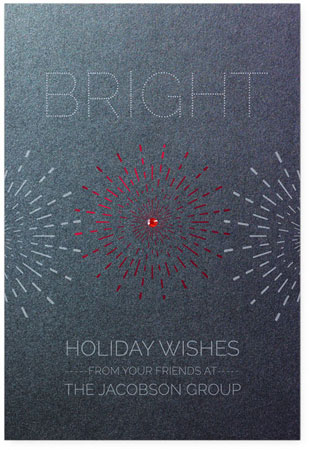 Corporate Holiday Greeting Cards by Checkerboard - Firecracker Corporate Holiday Greeting Cards by Checkerboard - Firecracker