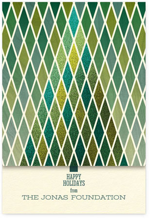 Corporate Holiday Greeting Cards by Checkerboard - Glittering Tree Corporate Holiday Greeting Cards by Checkerboard - Glittering Tree
