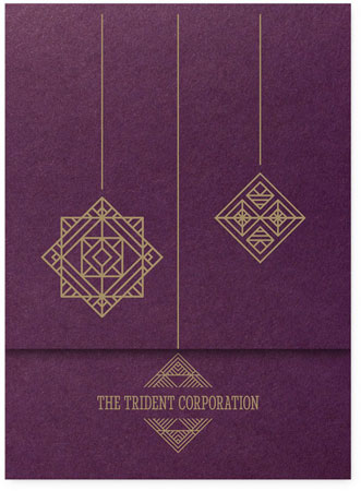 Corporate Holiday Greeting Cards by Checkerboard - Diamond Trio Corporate Holiday Greeting Cards by Checkerboard - Diamond Trio