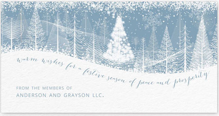Corporate Holiday Greeting Cards by Checkerboard - Snowdrift Corporate Holiday Greeting Cards by Checkerboard - Snowdrift