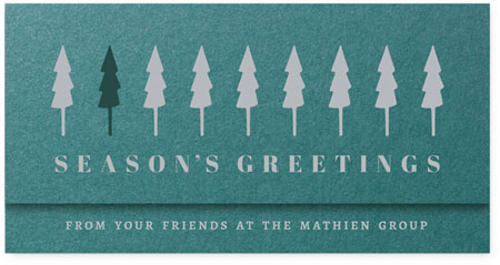 Corporate Holiday Greeting Cards by Checkerboard - Festive Forest