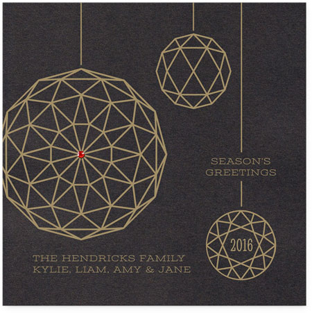 Corporate Holiday Greeting Cards by Checkerboard - Geo Gem Corporate Holiday Greeting Cards by Checkerboard - Geo Gem
