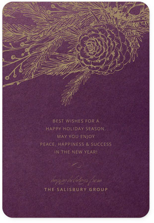 Corporate Holiday Greeting Cards by Checkerboard - Festive Spray Corporate Holiday Greeting Cards by Checkerboard - Festive Spray